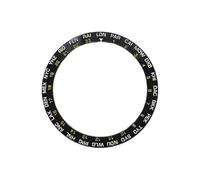 ROUHO 38mm Lunette de Montre Insert de Céramique Bague de Rechange Ville Monde Inlay 30,7mm Horlogerie pour Seiko SKX007 - A6