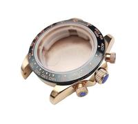 ROUHO 39,5mm Montre Mod Boîtier Adapté pour Mouvement Quartz VK63, Couronne Vissée Montre Modification Pièces pour Tissot PRX-E