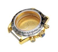 ROUHO 39,5mm Montre Mod Boîtier Adapté pour Mouvement Quartz VK63, Couronne Vissée Montre Modification Pièces pour Tissot PRX-D