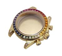 ROUHO 39,5mm Montre Mod Boîtier Adapté pour Mouvement Quartz VK63, Couronne Vissée Montre Modification Pièces pour Tissot PRX-H