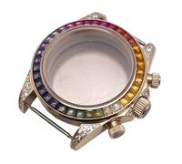 ROUHO 39,5mm Montre Mod Boîtier Adapté pour Mouvement Quartz VK63, Couronne Vissée Montre Modification Pièces pour Tissot PRX-I