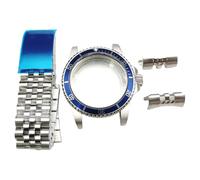 ROUHO 39,5mm Vintage Acier Inoxydable Boîtier Montre Adapté pour Japonais Mouvement Automatique, 28,5mm Cadran Rétro Montre Kit Mod pour Rolex-B 1