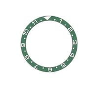 ROUHO 39mm Céramique Lunette de Montre, Insert Plat Rechange, Anneau Composant Incrustation Cadran 32mm pour Seiko SKX007-A2