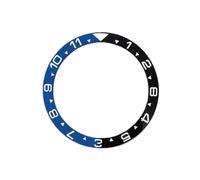 ROUHO 39mm Céramique Lunette de Montre, Insert Plat Rechange, Anneau Composant Incrustation Cadran 32mm pour Seiko SKX007