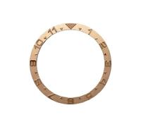 ROUHO 39mm Métal Lunette de Montre, Anneau Alliage Remplacement, Insert Brossé Incrustation Cadran Composant 32mm pour Seiko SKX007-A2