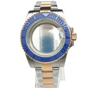 ROUHO 40mm Classique Boîtier Montre avec Guichet Date & Bracelet, Adapté pour Mouvement NH35 4R36 7S26, Couronne Vissée Montre Modification Kit pour Rolex-M 18