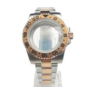 ROUHO 40mm Classique Boîtier Montre avec Guichet Date & Bracelet, Adapté pour Mouvement NH35 4R36 7S26, Couronne Vissée Montre Modification Kit pour Rolex-M 5