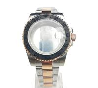 ROUHO 40mm Classique Boîtier Montre avec Guichet Date & Bracelet, Adapté pour Mouvement NH35 4R36 7S26, Couronne Vissée Montre Modification Kit pour Rolex-M 12