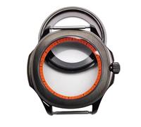 ROUHO 40mm Couronne Vissée Boîtier Montre, Adapté pour Mouvement NH35 NH36 4R, Fond Exposition Bague Chapitre Montre Modification Kit pour Patek Philippe Aquanaut-P