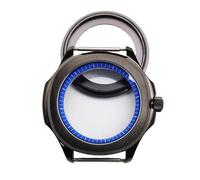 ROUHO 40mm Couronne Vissée Boîtier Montre, Adapté pour Mouvement NH35 NH36 4R, Fond Exposition Bague Chapitre Montre Modification Kit pour Patek Philippe Aquanaut-O