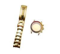 ROUHO 40mm Kit Boîtier Montre, Fond Plein Acier Inoxydable Remplacement Kit Mod pour VK63 VK64 Mouvement Quartz pour Rolex Cosmograph Daytona-I