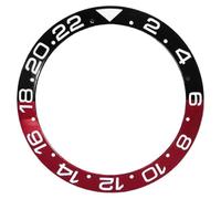ROUHO 40mm Lunette de Montre Insert de Céramique Anneau de Substitution Cadran Inlay 31,7mm Horlogerie pour Rolex GMT-Master II - A1