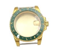 ROUHO 40mm Or PVD Montre Modification Boîtier, Adapté pour Mouvement NH35 NH36, Verre Minéral avec Date Loupe Montre DIY Pièces pour Rolex Submariner-F 3