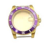 ROUHO 40mm Or PVD Montre Modification Boîtier, Adapté pour Mouvement NH35 NH36, Verre Minéral avec Date Loupe Montre DIY Pièces pour Rolex Submariner-F 13