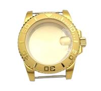 ROUHO 40mm Or PVD Montre Modification Boîtier, Adapté pour Mouvement NH35 NH36, Verre Minéral avec Date Loupe Montre DIY Pièces pour Rolex Submariner-F 1
