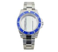 ROUHO 40mm Plongée Montre Modification Kit Boîtier Montre Bracelet Céramique Lunette Set pour Rolex Submariner-C Compatible avec NH34/35/36/38 Mouvement