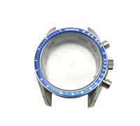 ROUHO 40mm Vintage Montre Modification Kit Adapté pour Mouvement Quartz VK63 32,5mm Cadran, Acrylique Lentille Acier Inoxydable Montre Modding Boîtier pour Omega Speedmaster-A 8
