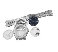 ROUHO 42mm Acier Inoxydable Boîtier Montre Bracelet Cadran Aiguilles Set, Adapté pour Mouvement NH35 NH36, Octogonal Boîtier Montre Modification Kit pour Audemars Piguet Royal Oak-B