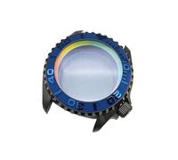 ROUHO 42mm Boîtier Montre Coloré Bague Chapitre, Adapté pour Mouvement NH35 NH36, Solide Acier Inoxydable Fond Montre Kit Mod pour Seiko SKX007-D 1