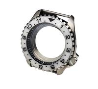 ROUHO 42mm Boîtier Montre Kit Mod, Compatible avec Mouvement NH35 NH36, 3.8 Position Couronne Fond Verre Boîtier Montre pour Seiko SKX007 / SKX009-A 9