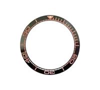 ROUHO 42mm Céramique Lunette de Montre, Insert Remplacement, Anneau Poli Composant Incrustation Cadran 33.2mm pour Omega Seamaster Planet Ocean 600M