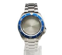 ROUHO 42mm Classique Plongée Boîtier Montre & Bracelet + Incliné 30,6mm Insert Lunette Kit, Adapté pour Mouvement NH35 NH36 28,5mm Cadran, Montre Modification Accessoires pour Seiko SKX007-E 2