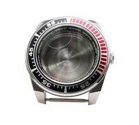 ROUHO 42mm Géométrique Plongée Boîtier Montre, Adapté pour Mouvement NH35 NH36 Couronne Vissée, Bague Chapitre Remplacement Montre Modification Kit pour Seiko Prospex Samurai-E