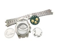 ROUHO 42mm Montre Complet Build Kit, Octogonal Boîtier pour Mouvement Quartz VK63, Intégré Bracelet Cadran avec Horloge Aiguilles Montre Modification Kit pour Audemars Piguet Royal Oak-G