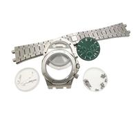 ROUHO 42mm Montre Complet Build Kit, Octogonal Boîtier pour Mouvement Quartz VK63, Intégré Bracelet Cadran avec Horloge Aiguilles Montre Modification Kit pour Audemars Piguet Royal Oak-F