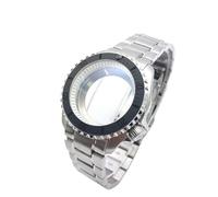 ROUHO 42mm Montre Mod Boîtier & Bracelet, Adapté pour Mouvement NH35 NH36 7S26, Remplacement Insert Lunette Montre Modification Kit pour Seiko-H 5