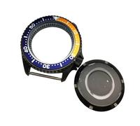 ROUHO 42mm Montre Modification Kit Adapté pour Japonais Calibre NH35 NH36 3.8 Couronne Position, Noir Bague Chapitre Boîtier Montre avec Insert Lunette pour Seiko SKX007-F