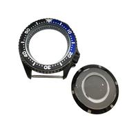 ROUHO 42mm Montre Modification Kit Adapté pour Japonais Calibre NH35 NH36 3.8 Couronne Position, Noir Bague Chapitre Boîtier Montre avec Insert Lunette pour Seiko SKX007-H