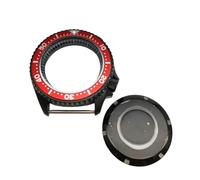 ROUHO 42mm Montre Modification Kit Adapté pour Japonais Calibre NH35 NH36 3.8 Couronne Position, Noir Bague Chapitre Boîtier Montre avec Insert Lunette pour Seiko SKX007-E