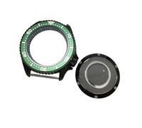 ROUHO 42mm Montre Modification Kit Adapté pour Japonais Calibre NH35 NH36 3.8 Couronne Position, Noir Bague Chapitre Boîtier Montre avec Insert Lunette pour Seiko SKX007-A