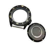 ROUHO 42mm Montre Modification Kit Adapté pour Japonais Calibre NH35 NH36 3.8 Couronne Position, Noir Bague Chapitre Boîtier Montre avec Insert Lunette pour Seiko SKX007-B