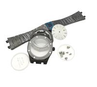 ROUHO 42mm Montre Modification Pièces, Acier Inoxydable Octogonal Boîtier & Bracelet Kit Adapté pour Mouvement NH35 NH36, avec 31,8mm Cadran Horloge Aiguilles pour Audemars Piguet Royal Oak-F
