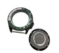ROUHO 42mm Noir Boîtier Montre 3.8 Couronne Vissée, pour Mouvement NH35 NH36, Remplacement Pièces Mod Boîtier Montre pour Seiko SKX007 / SKX009-E 11