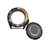 ROUHO 42mm Noir Boîtier Montre 3.8 Couronne Vissée, pour Mouvement NH35 NH36, Remplacement Pièces Mod Boîtier Montre pour Seiko SKX007 / SKX009-E 10