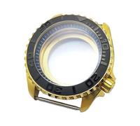 ROUHO 42mm Plongée Or PVD Boîtier Montre, Acier Inoxydable Double Bubble Saphir Lentille, Adapté pour Mouvement NH35 NH36 28,5mm Cadran Montre Kit Mod pour Seiko SKX007-B