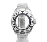 ROUHO 42mm Remplacement Plongée Montre Mod Boîtier + Bracelet Kit Adapté pour Mouvement NH35 4R36 3.8 Couronne Bague Chapitre, Montre Modification Insert Lunette pour Seiko SKX007-G