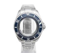 ROUHO 42mm Remplacement Plongée Montre Mod Boîtier + Bracelet Kit Adapté pour Mouvement NH35 4R36 3.8 Couronne Bague Chapitre, Montre Modification Insert Lunette pour Seiko SKX007-E