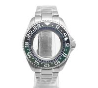 ROUHO 42mm Remplacement Plongée Montre Mod Boîtier + Bracelet Kit Adapté pour Mouvement NH35 4R36 3.8 Couronne Bague Chapitre, Montre Modification Insert Lunette pour Seiko SKX007-N
