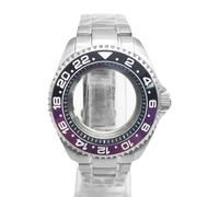 ROUHO 42mm Remplacement Plongée Montre Mod Boîtier + Bracelet Kit Adapté pour Mouvement NH35 4R36 3.8 Couronne Bague Chapitre, Montre Modification Insert Lunette pour Seiko SKX007-Q