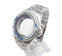 ROUHO 42mm Remplacement Plongée Montre Mod Boîtier + Bracelet Kit Adapté pour Mouvement NH35 4R36 3.8 Couronne Bague Chapitre, Montre Modification Insert Lunette pour Seiko SKX007-A