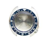 ROUHO 43,5mm Coussin Montre Modification Kit avec Bleu Bague Chapitre, Adapté pour Mouvement NH35 NH36 Céramique Lunette, Acier Inoxydable Rétro Boîtier Montre pour Seiko Prospex Turtle-D 4