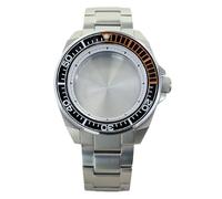 ROUHO 43,5mm Montre Modding Boîtier + Bracelet avec Céramique Insert Lunette, Adapté pour Mouvement NH35 NH36 4R36 28,5mm Cadran, Montre Modification Kit pour Seiko Prospex Samurai-C