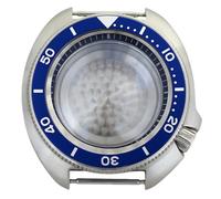 ROUHO 44mm Coussin Forme Montre Mod Boîtier, Adapté pour Mouvement NH35 NH36 19mm Entrecorne, Rétro Remplacement Plongée Montre Modification Kit pour Seiko-V