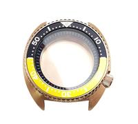 ROUHO 45mm Coussin Forme Automatique Plongée Boîtier Montre, Adapté pour Mouvement NH35 NH36, Verre Saphir Rétro Remplacement Montre Modification Kit pour Seiko Prospex Turtle-C 5