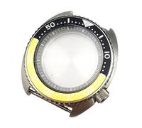 ROUHO 45mm Remplacement Plongée Boîtier Montre, Adapté pour Mouvement NH35 NH36 28,5mm Cadran, 3.8 Couronne Position Fond Plein Montre Modification Set pour Seiko SKX007-I