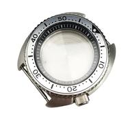 ROUHO 45mm Remplacement Plongée Boîtier Montre, Adapté pour Mouvement NH35 NH36 28,5mm Cadran, 3.8 Couronne Position Fond Plein Montre Modification Set pour Seiko SKX007-N